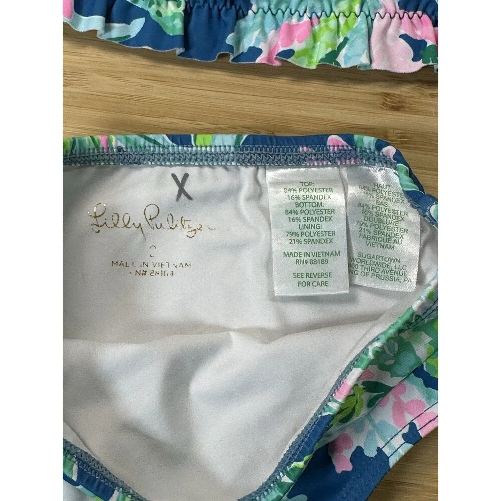 Lilly Pulitzer Margo UPF 50 Rashguard 2-piece Set Macaw Blue Sweet Escape Girl 2